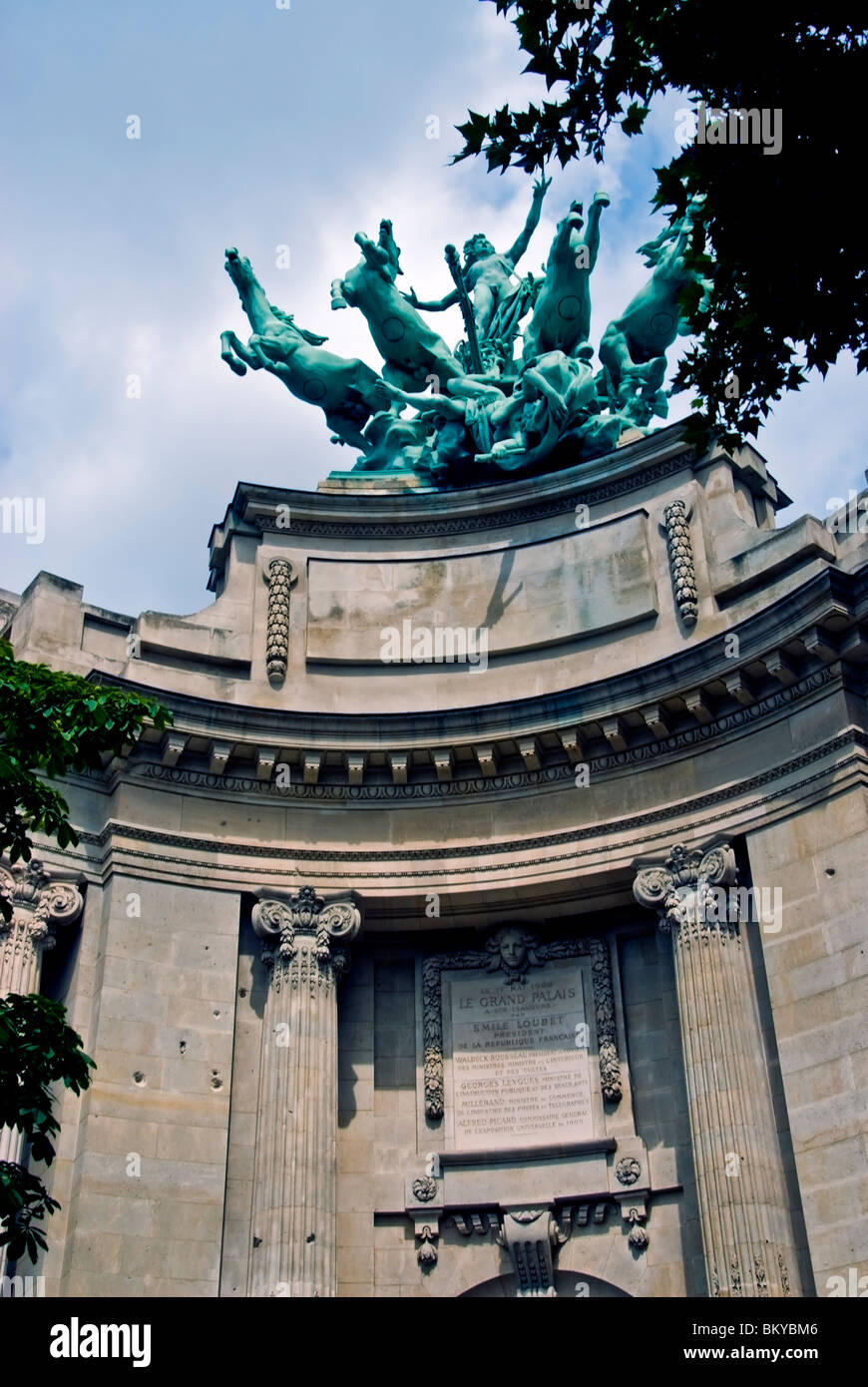 Paris, France, Quadriga Chariot and FOur Horse Statue, Public Sculpture