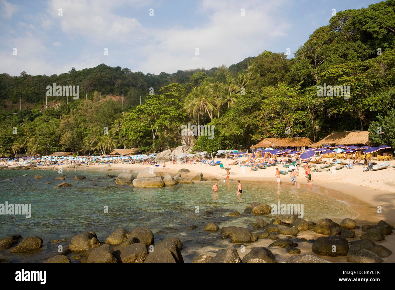 Seaview to Laem Singh Beach, between Hat Surin and Hat Kamala, Phuket,  Thailand, after the tsunami Stock Photo - Alamy