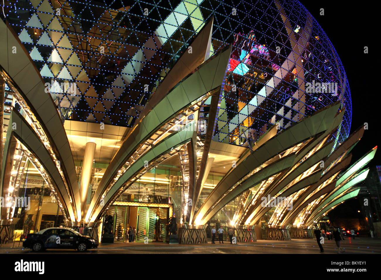 The Gran Lisboa Casino in Macau, China. Stock Photo