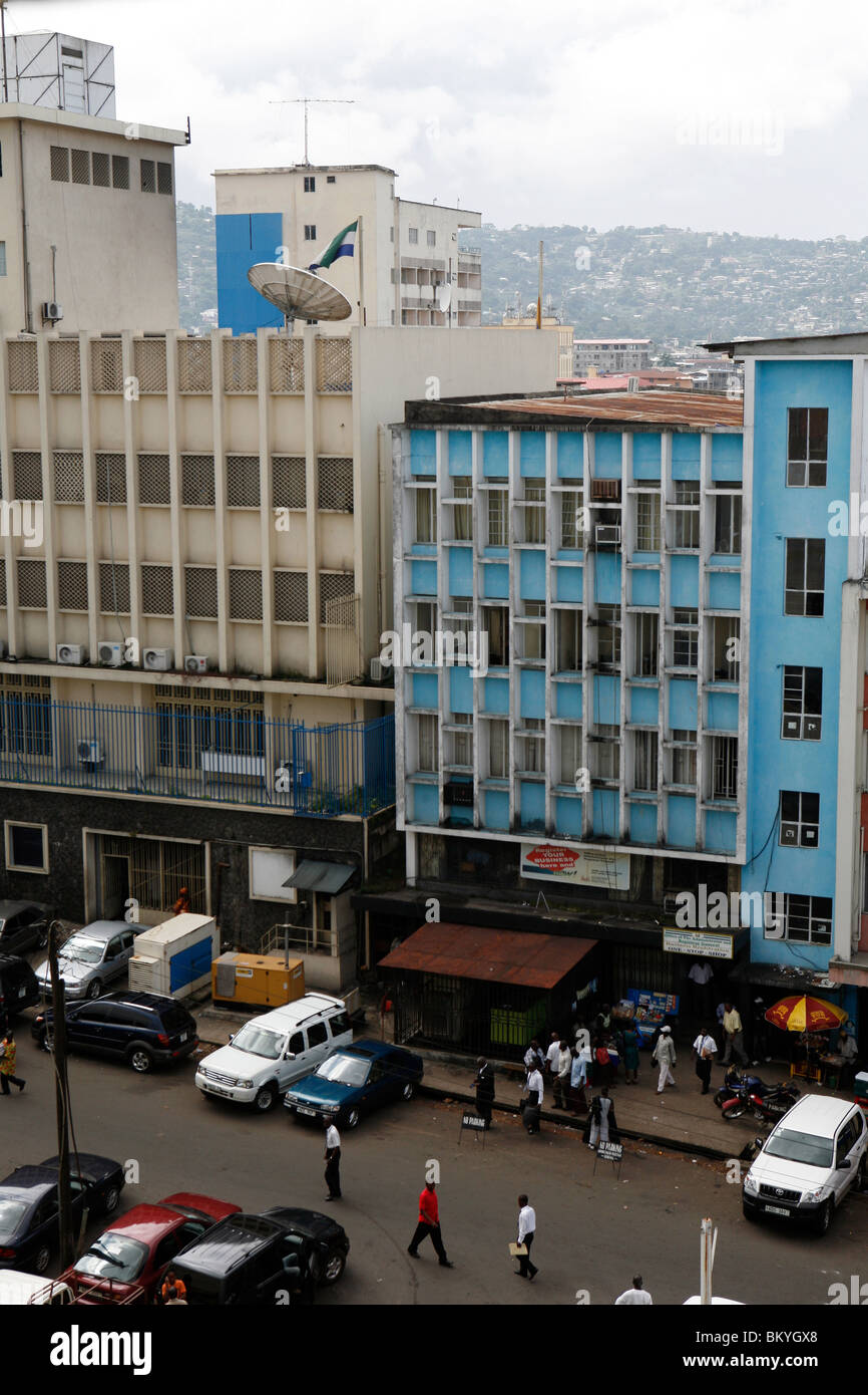 A street in Freetown, Sierra Leone, West Africa Stock Photo Alamy