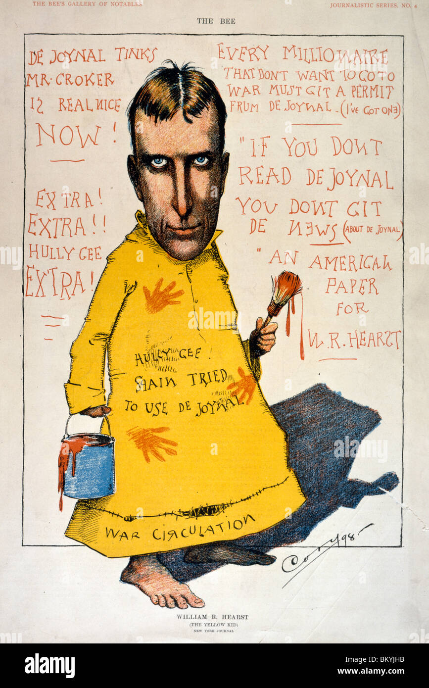 The Yellow Kid by William R. Hearst, illustration, from 'The Bee', USA