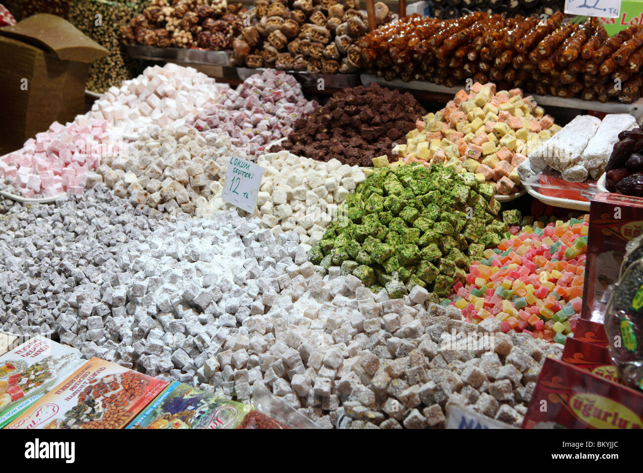 Turkish Sweets On Diaplay In The Spice Bazaar Bazar In Istanbul The Capital Of Turkey Stock Photo Alamy Turkish Sweets On Diaplay In The Spice Bazaar Bazar In Istanbul The Capital Of Turkey Stock Photo Alamy