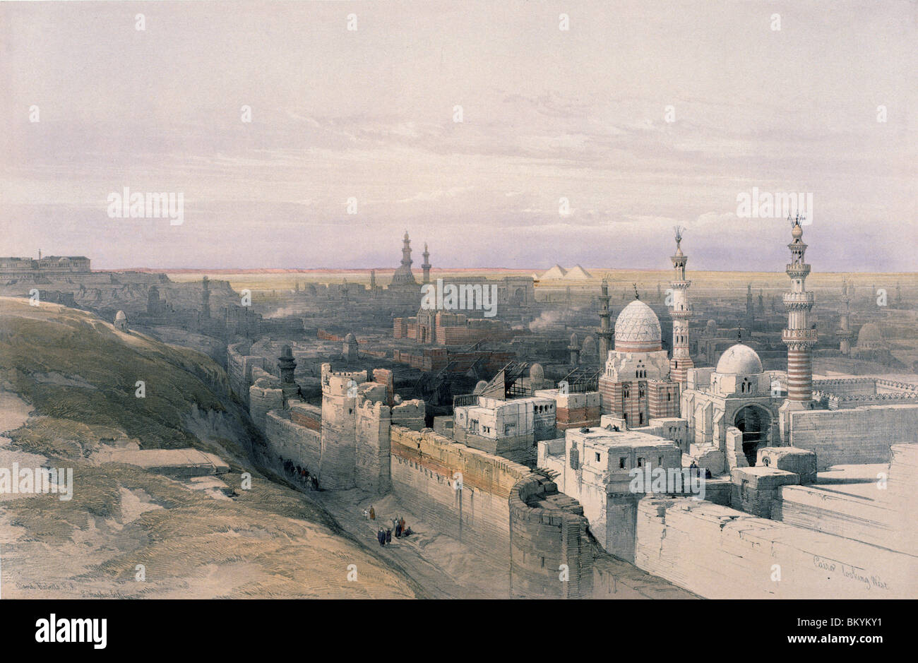 Cairo,  from Egypt and Nubia,  David Roberts,  1846-49,  (1796-1864),  USA,  Illinois,  Chicago,  Newberry Library Stock Photo