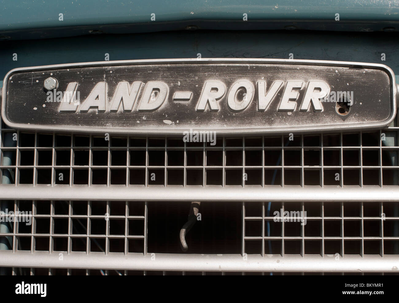 Land Rover Car Badge Detail Stock Photo