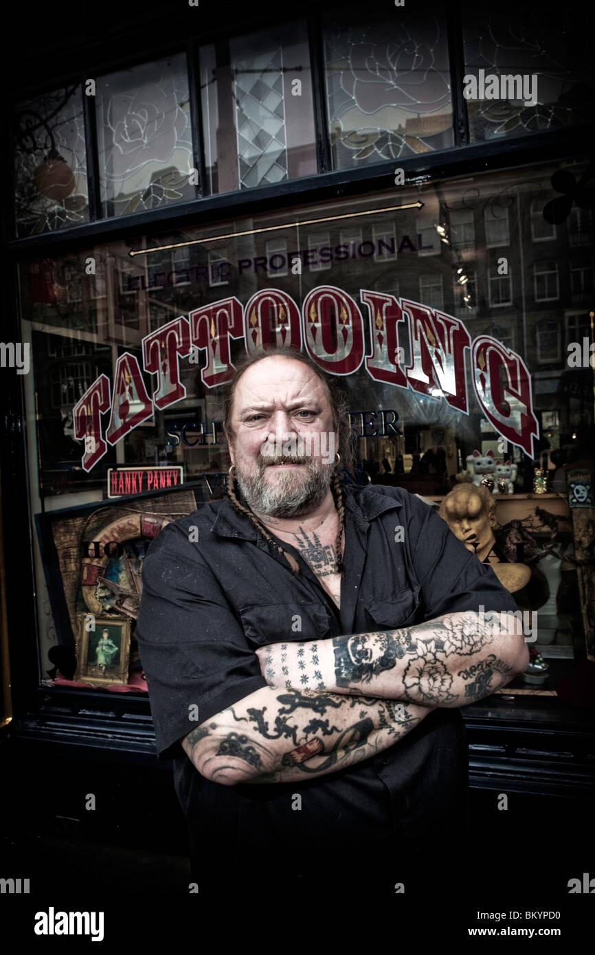 Henk Schiffmacher's Hanky Panky, Tattoo Parlour, Amsterdam, Netherlands ...