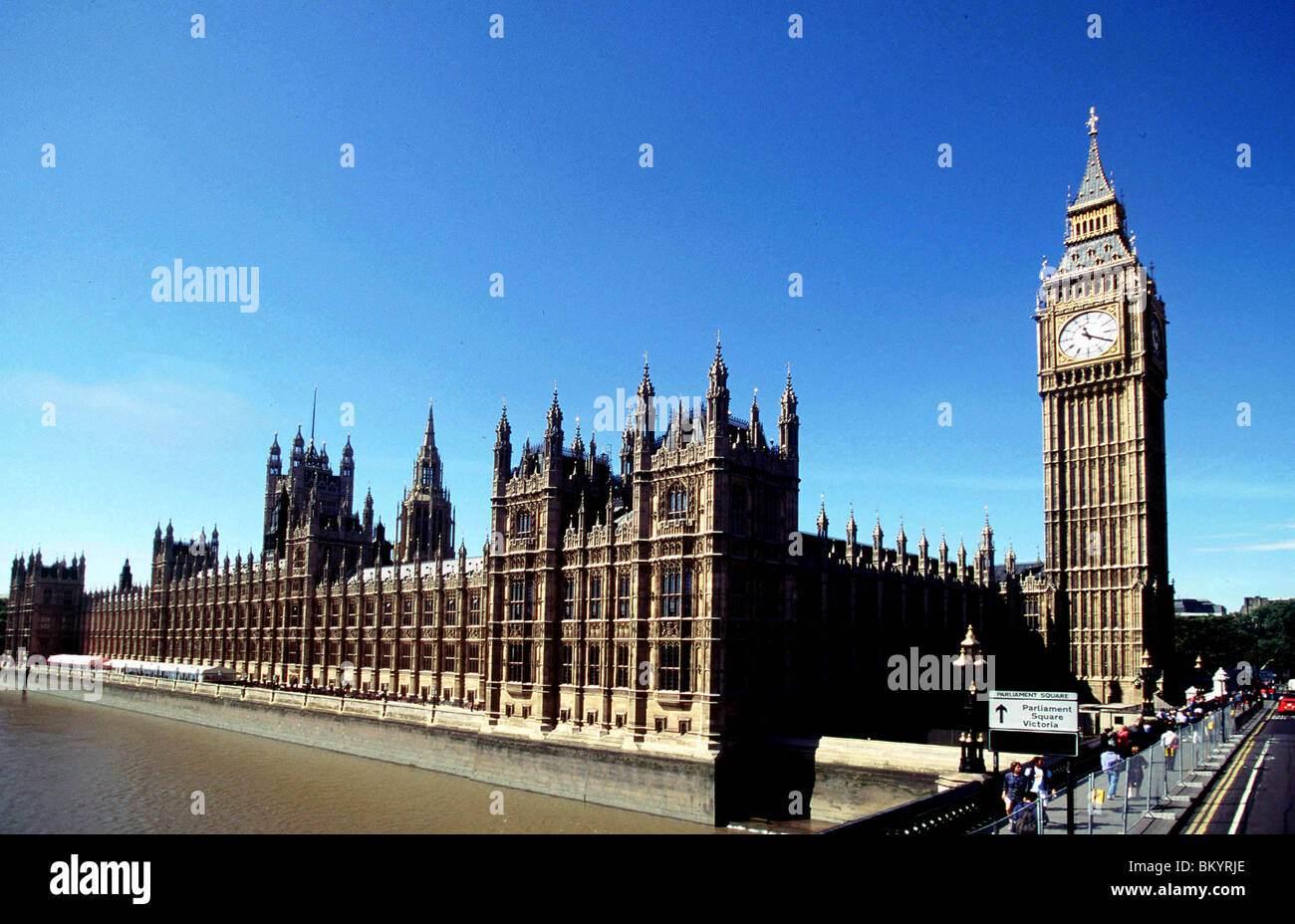 HOUSES OF PARLIAMENT & BIG BEN WESTMINISTER LONDON ENGLAND 31 August 1997 Stock Photo