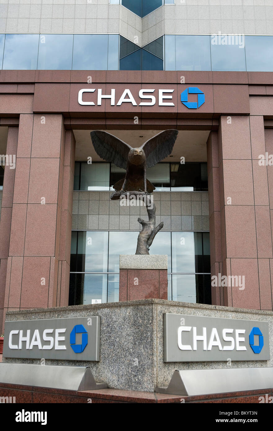 A Chase Bank building.  Stock Photo