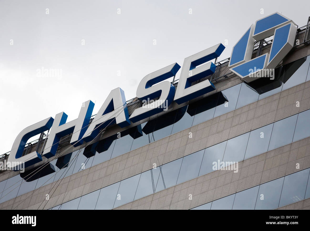 A Chase Bank building.  Stock Photo