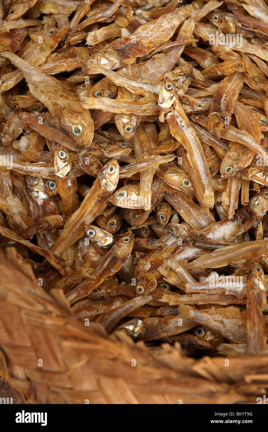 Asian dried fish at markets Stock Photo Alamy