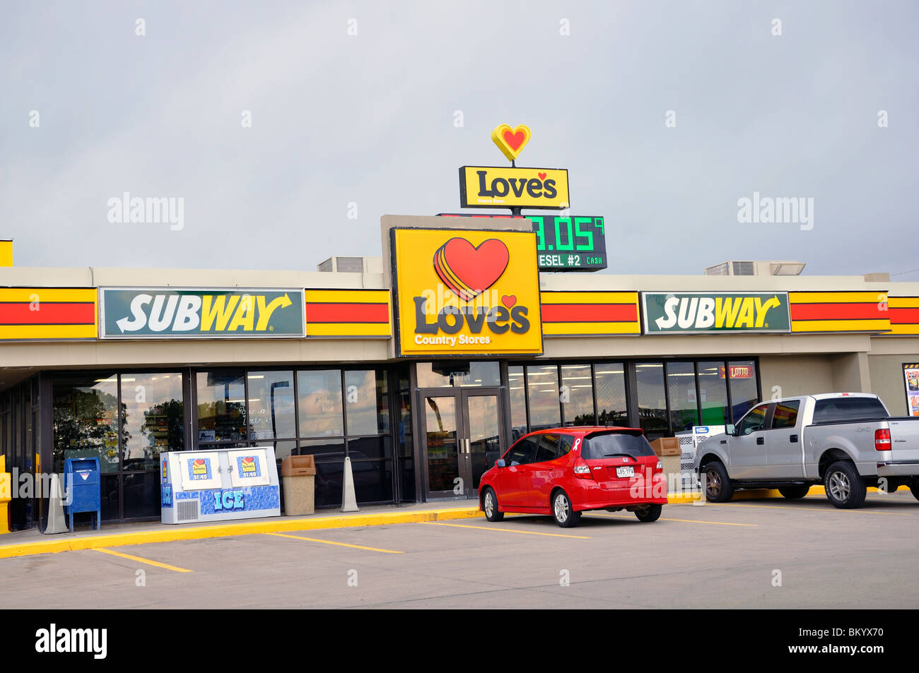 Love's convenience store and gas station, USA Stock Photo Alamy