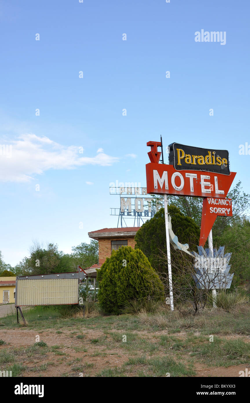Paradise Motel in Tucumcari, New Mexico a historic Route 66 site, USA
