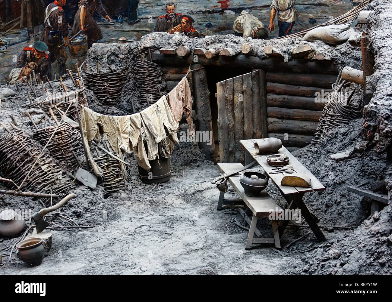 Fight near Sevastopol Stock Photo