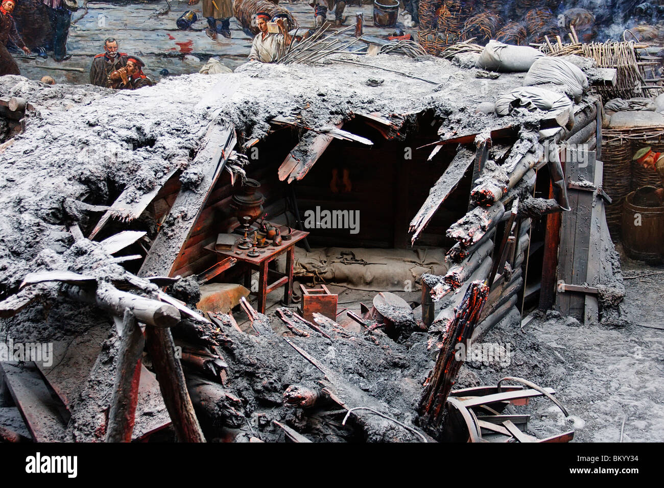 Fight near Sevastopol Stock Photo