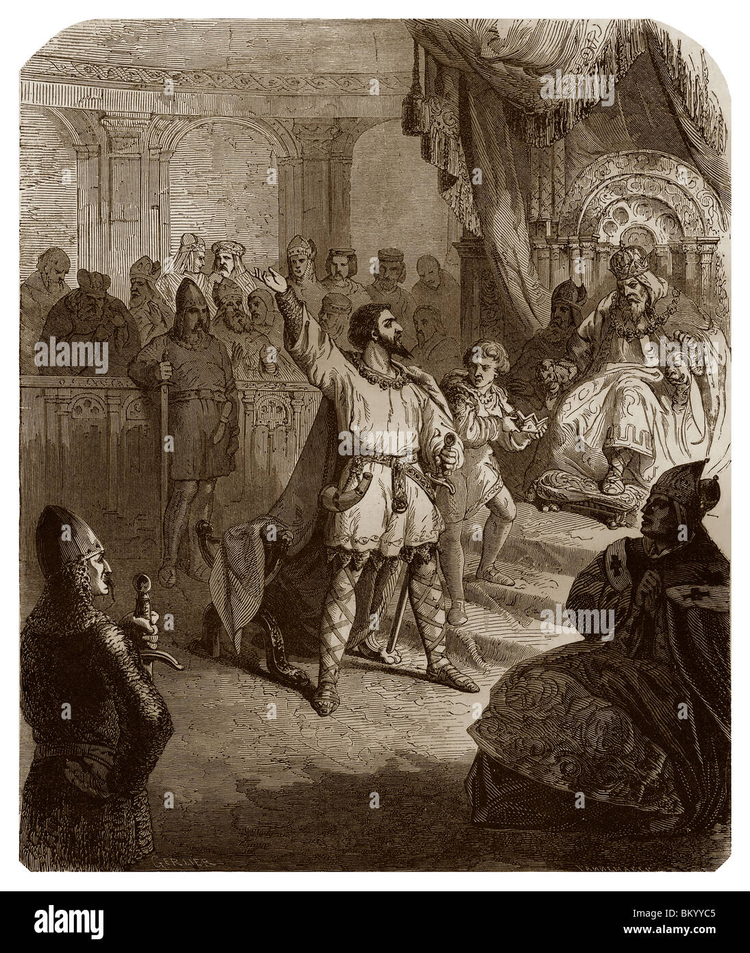 In 948, Louis IV d'Outremer, at the council of Ingelheim by which he