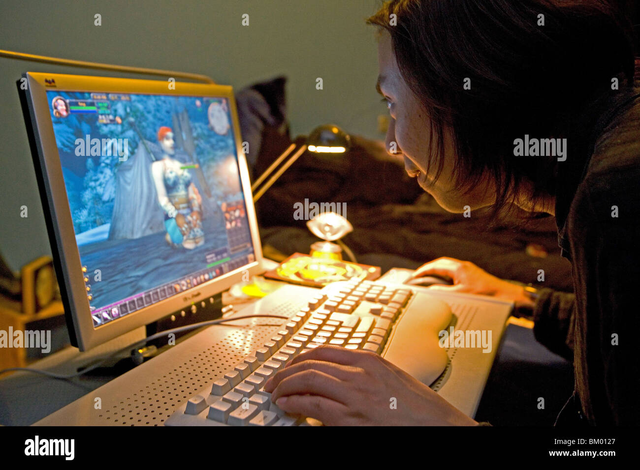 Internet-Autor Qi Ge, author, publishes in the internet, loves computer games and literature Stock Photo