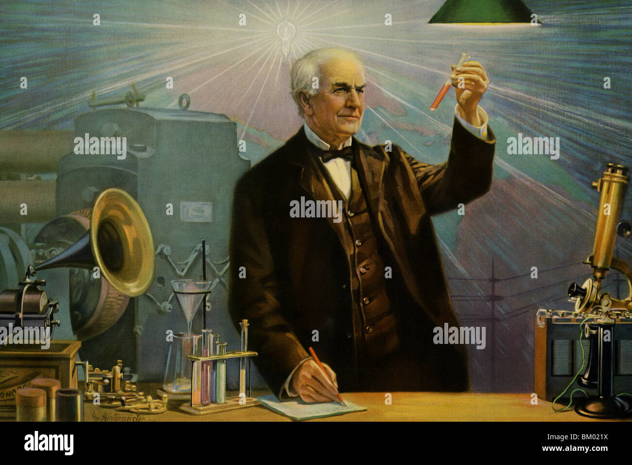 Thomas Alva Edison Stock Photo