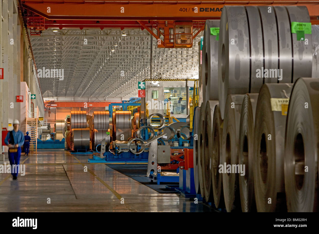 ThyssenKrupp, hall, plant, sheet metal, rolled steel, rolling mill Stock Photo 29505717 Alamy