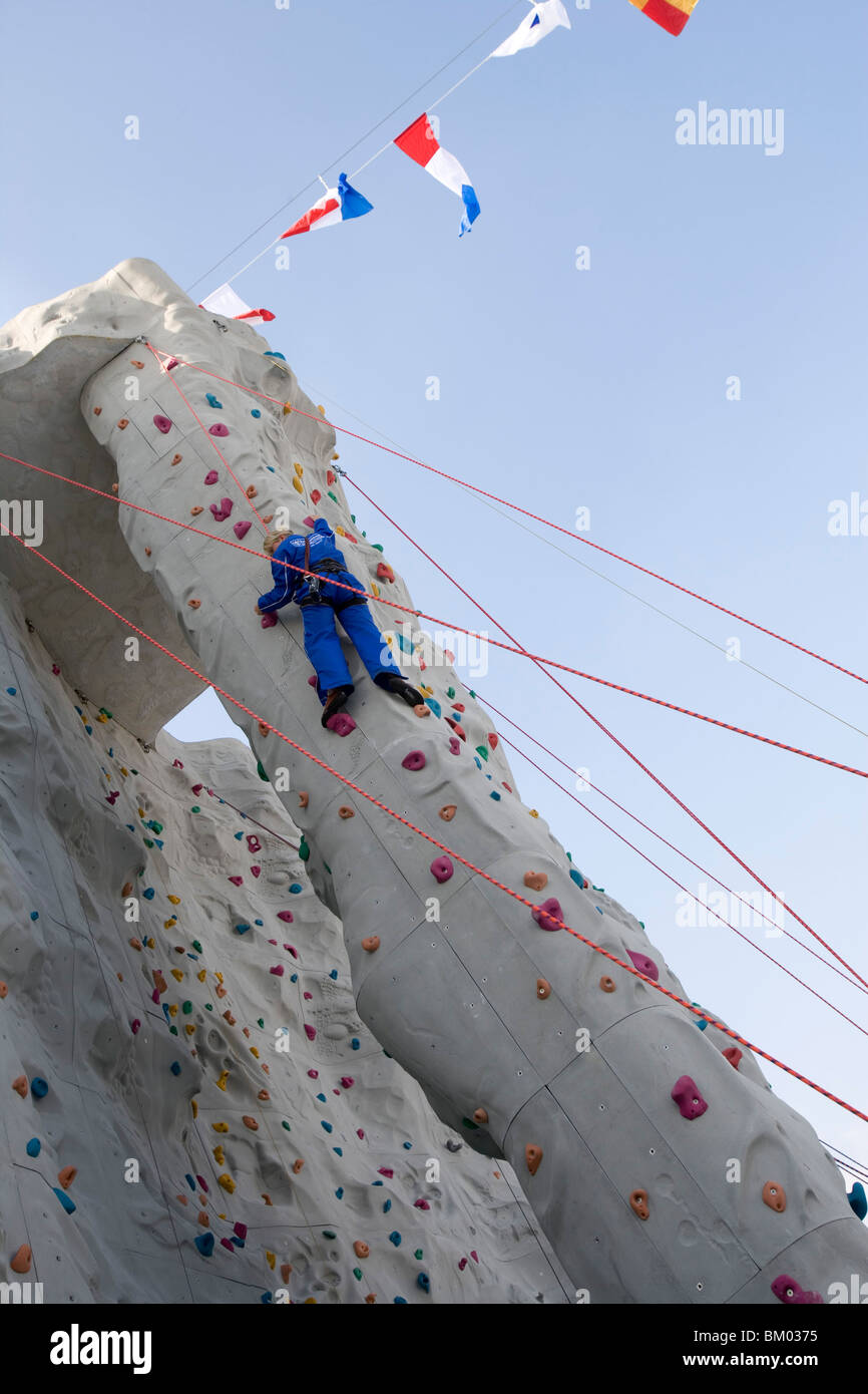 Climbing Rock Wall, Freedom of the Seas Cruise Ship, Royal Caribbean