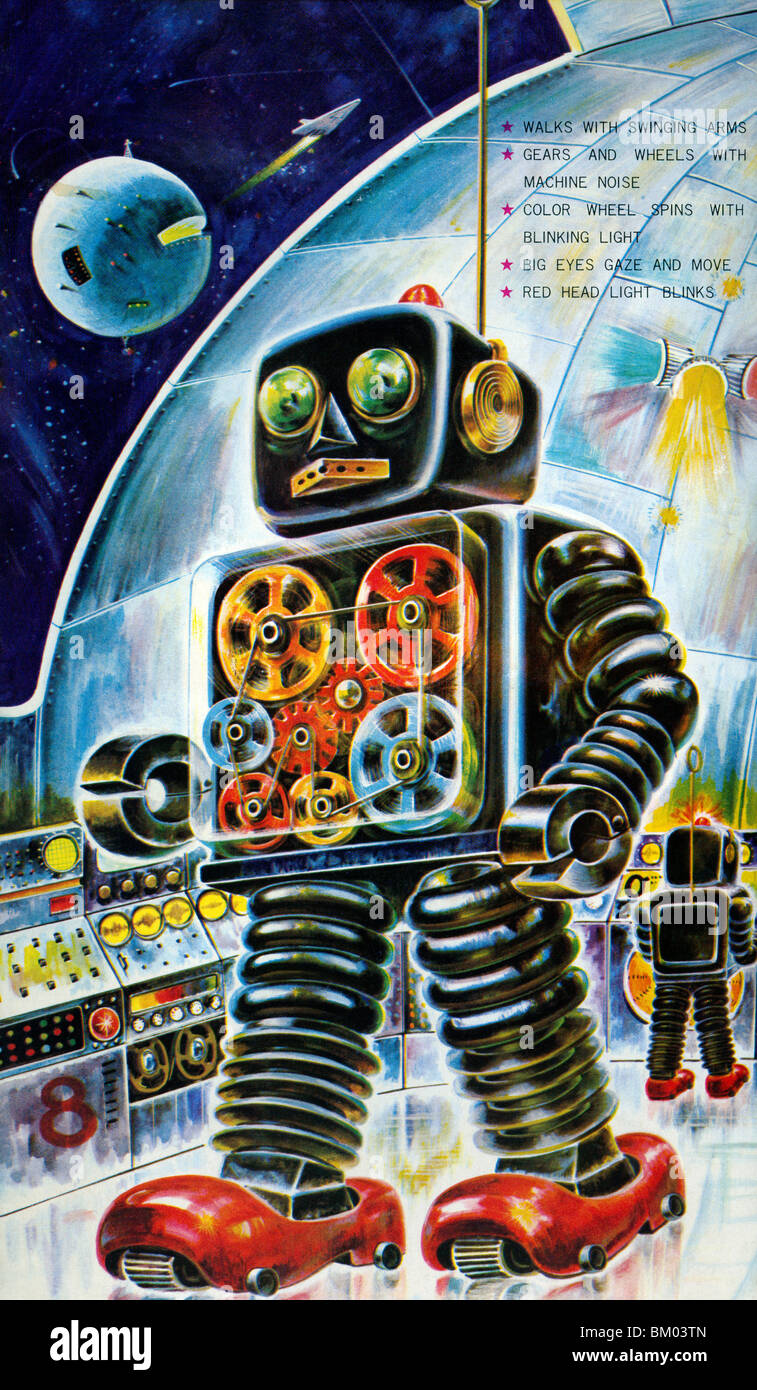Rocket robot hi-res stock photography and images - Alamy