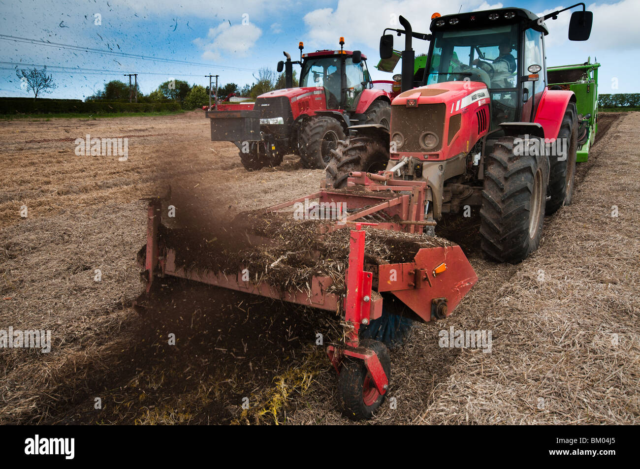 Carrots harvest field tractor hires stock photography and images Alamy