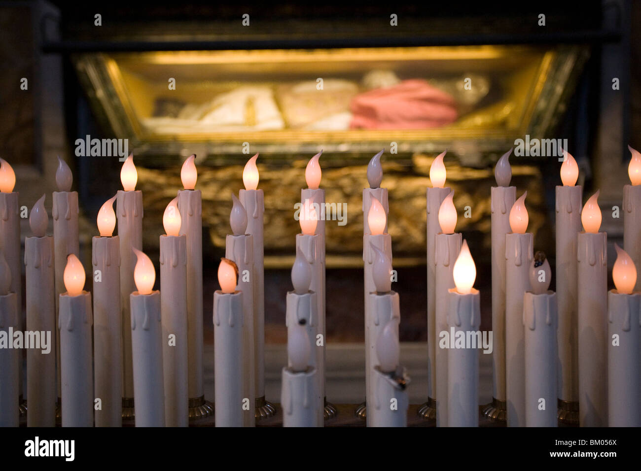 Saint Pius V body, Santa Maria Maggiore basilica, Rome Stock Photo