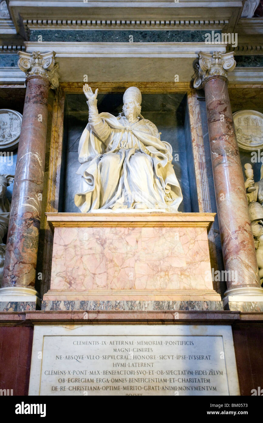 Clement IX monument, Santa Maria Maggiore basilica, Rome Stock Photo ...