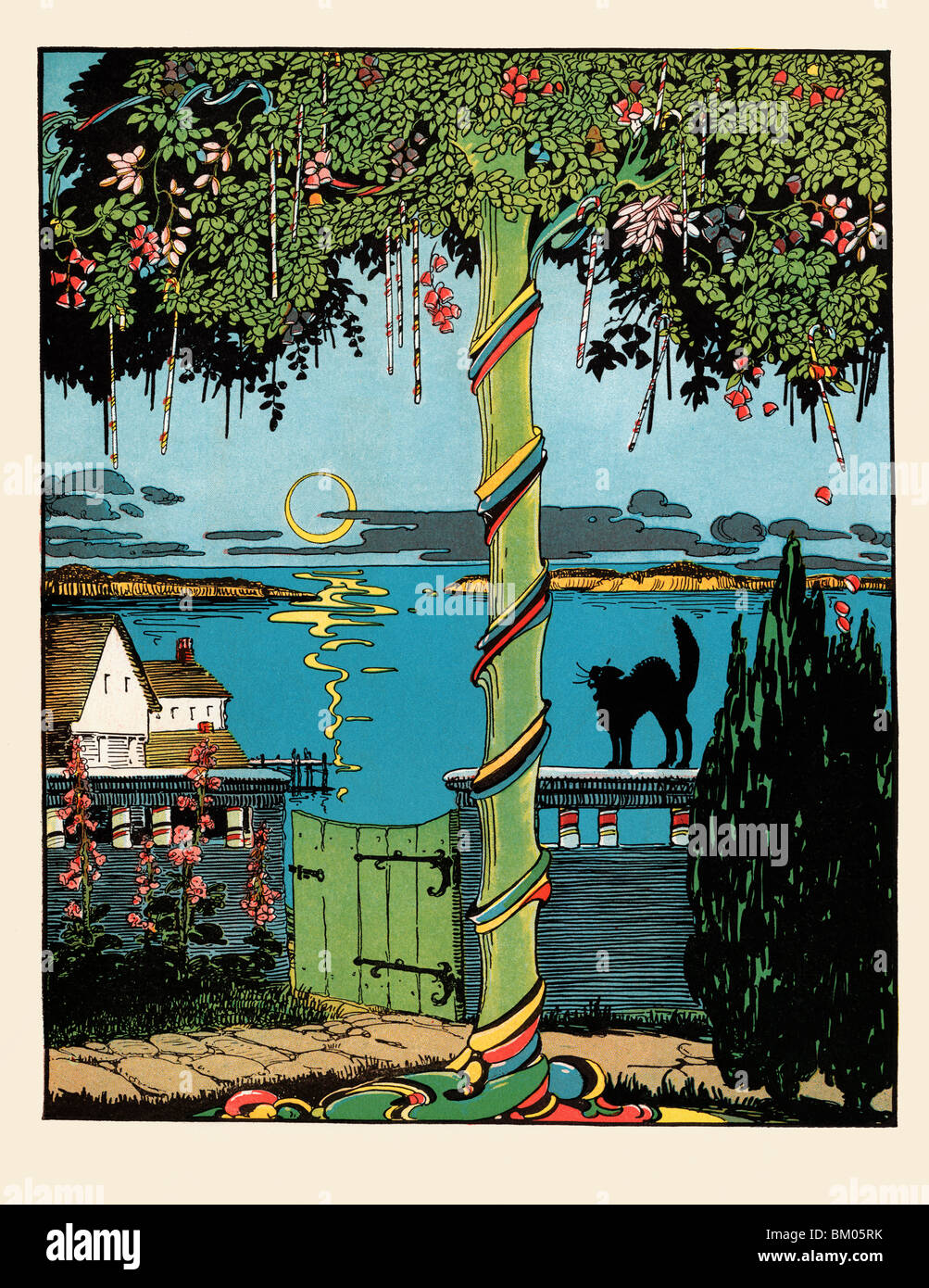 Black cat illustration hires stock photography and images Alamy