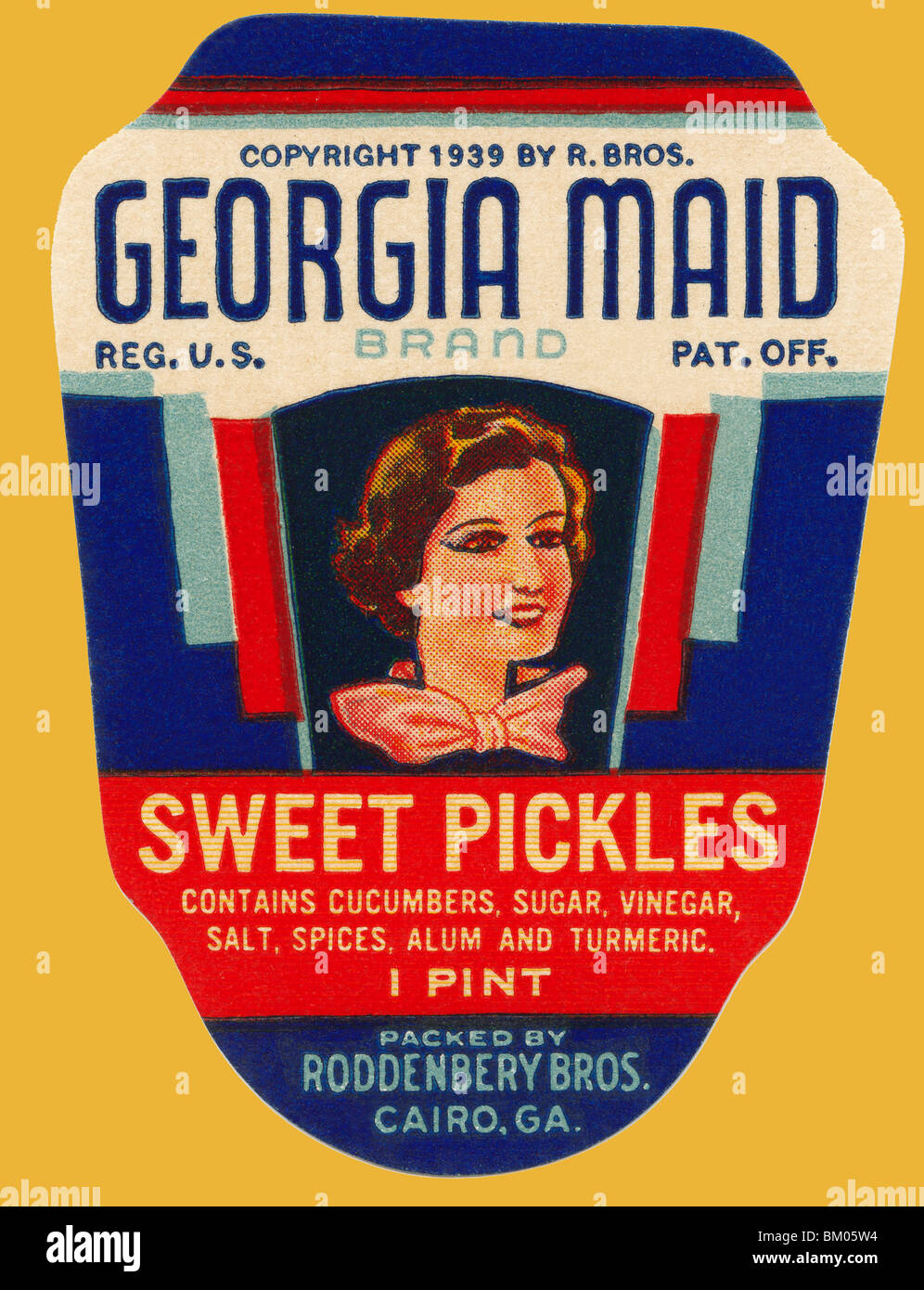 Maid Sweet Pickles Stock Photo Alamy