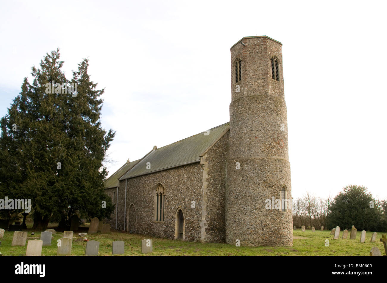 Exterior of St Mary the Virgin church, Rushall Stock Photo