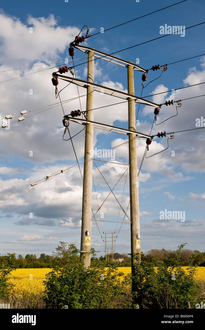 Electrical Power line Stock Photo Alamy