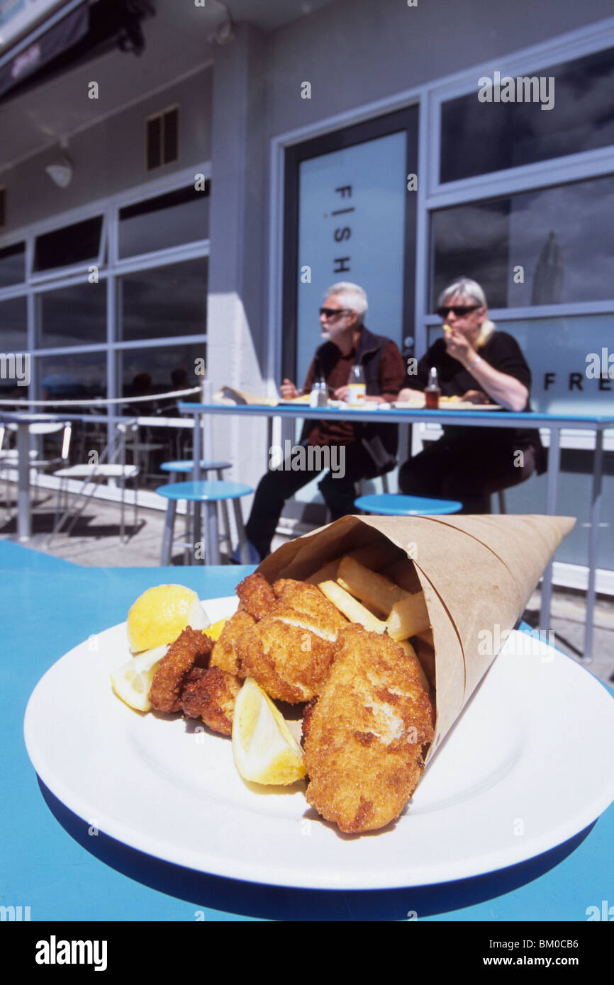 Fish n Chips, Fish Frenzy Restaurant, Hobart, Tasmania, Australia Stock Photo Alamy