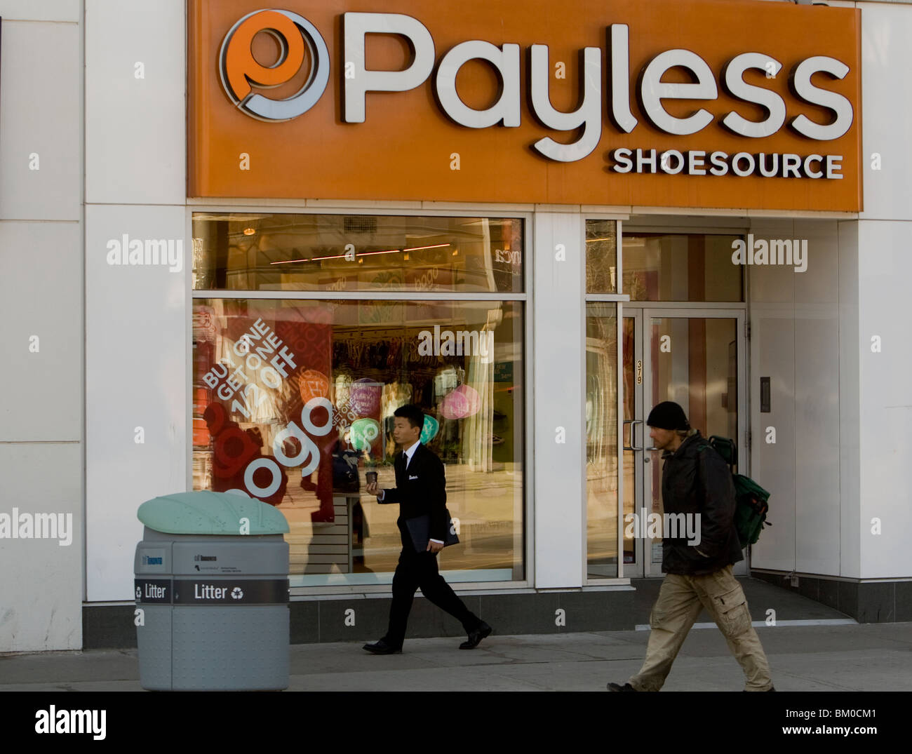 A Payless Shoesource store is pictured in Toronto. Payless ShoeSource is a discount footwear retailer. Stock Photo