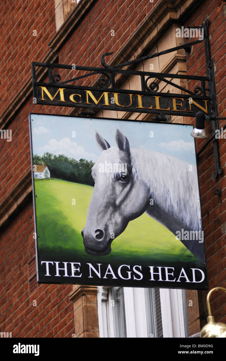 The Nags Head Pub Sign, Covent Garden, London, England, UK Stock Photo