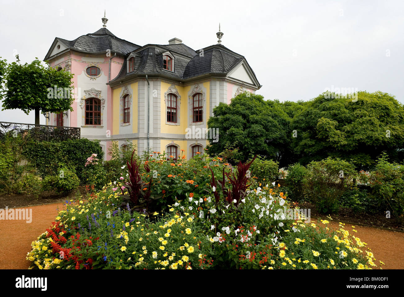 Dornburger castles, Rokoko castle, Dornburg, near Jena, Thuringia, Germany, Europe Stock Photo