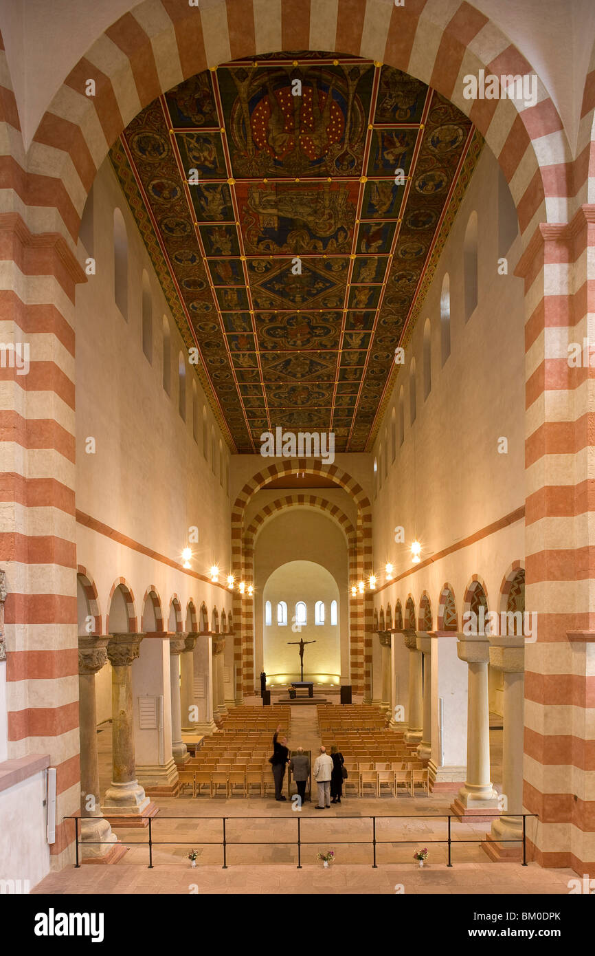 Painted roof in St. Michael's church, Hildesheim, also called ...