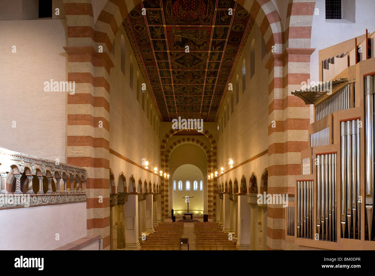 Painted roof in St. Michael's church, Hildesheim, also called ...