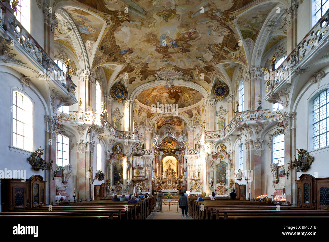 Pilgrimage church Birnau, Birnau cathedral at Lake Constance, near Uhldingen-Muehlhofen, Baden-Wuerttemberg, Germany, Europe Stock Photo