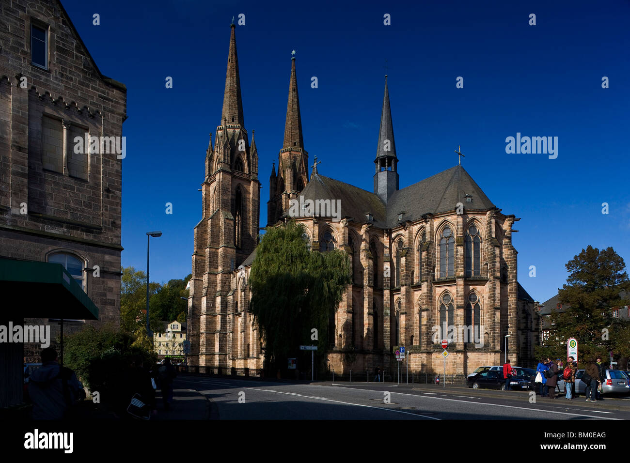 Elisabeth church in Marburg, Hesse, Germany, Europe Stock Photo
