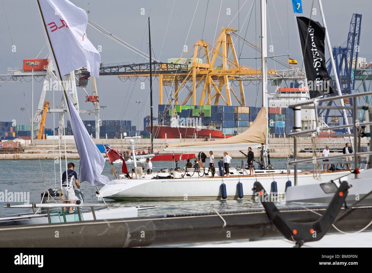 yachting harbour, Americas Cup 2007, Valencia, Spain Stock Photo Alamy