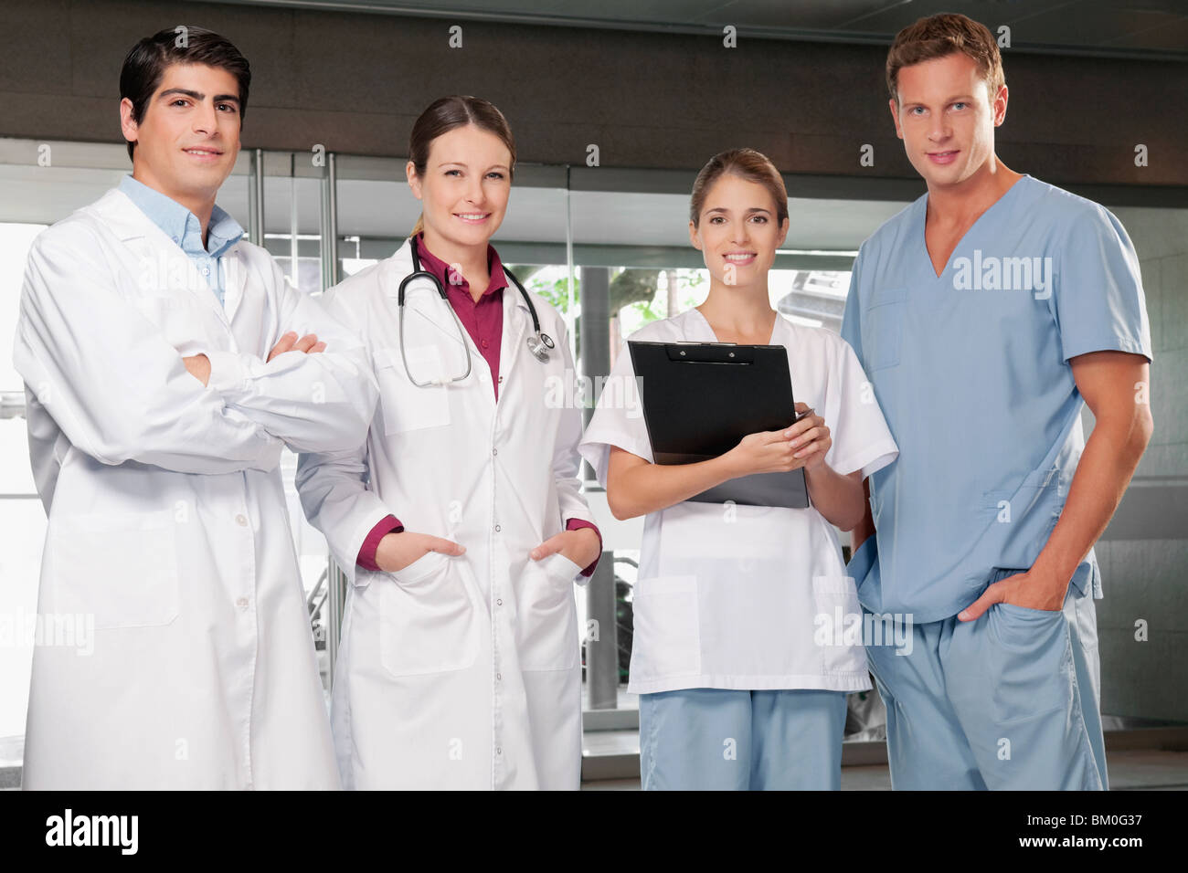 Doctors standing together Stock Photo Alamy