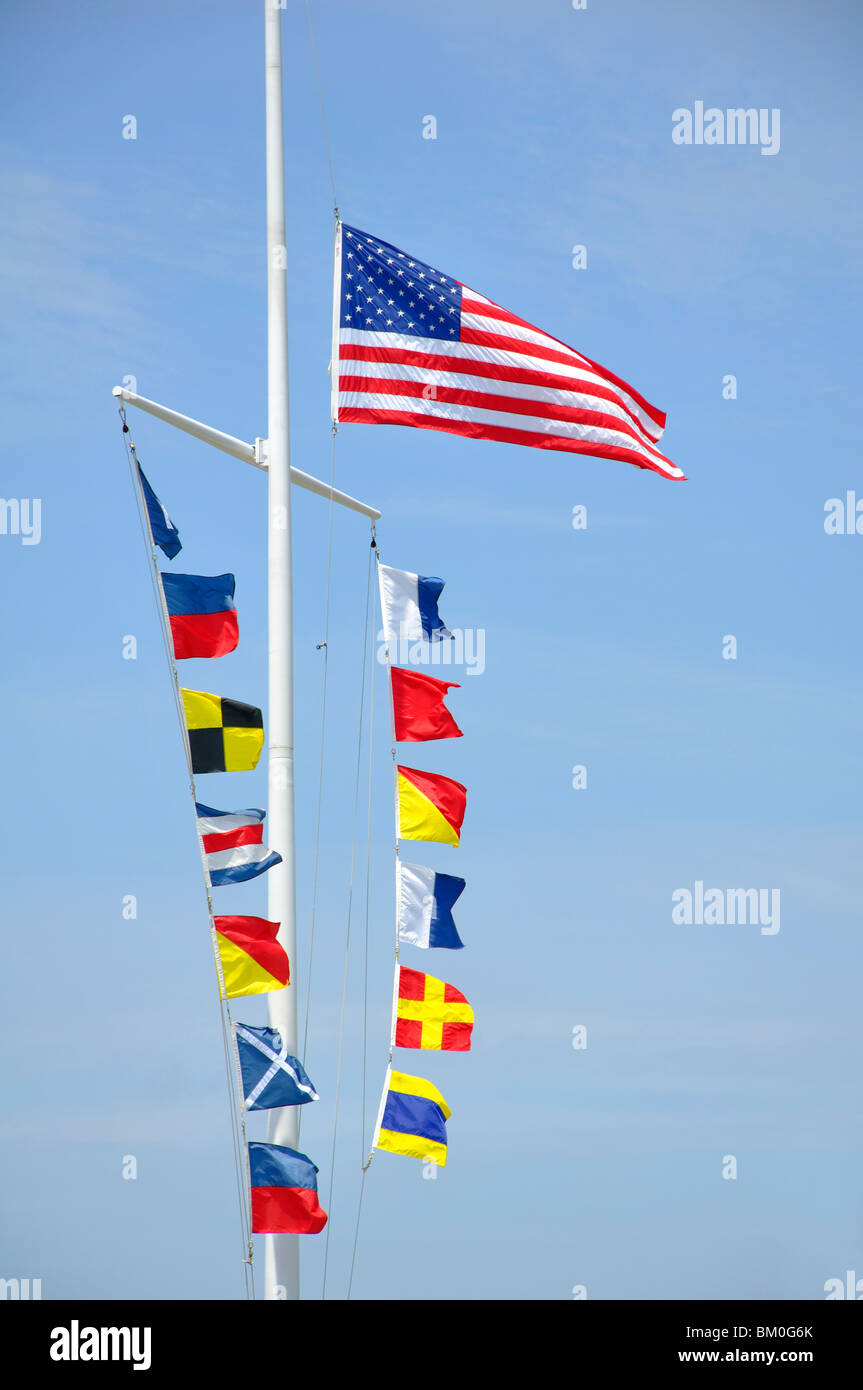 Maritime signal flags hi-res stock photography and images - Alamy