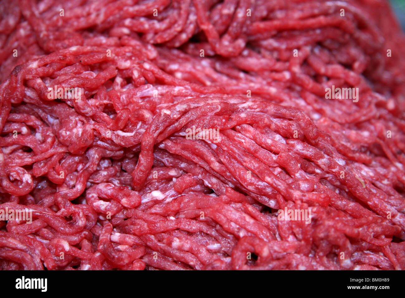 detailed image of lean minced meat / beef Stock Photo