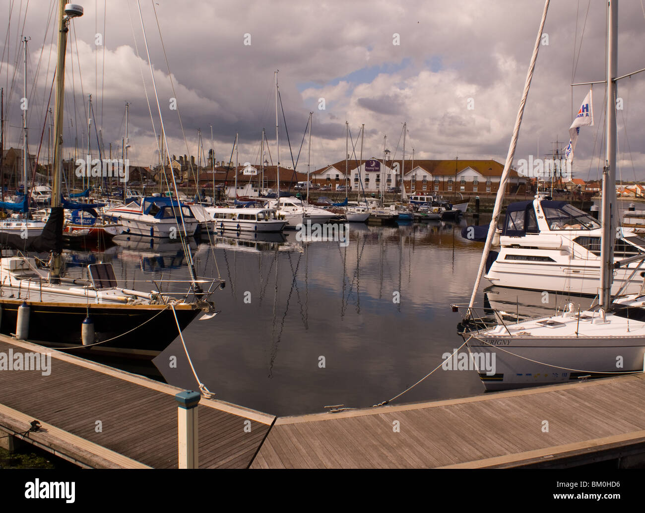 Boats & Yachts in Hartlepool Marina Stock Photo Alamy