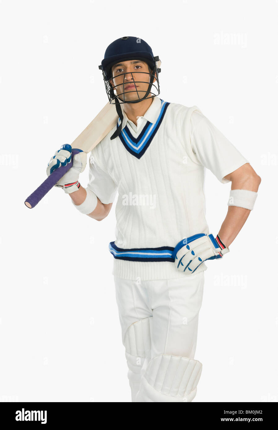Cricket batsman Stock Photo
