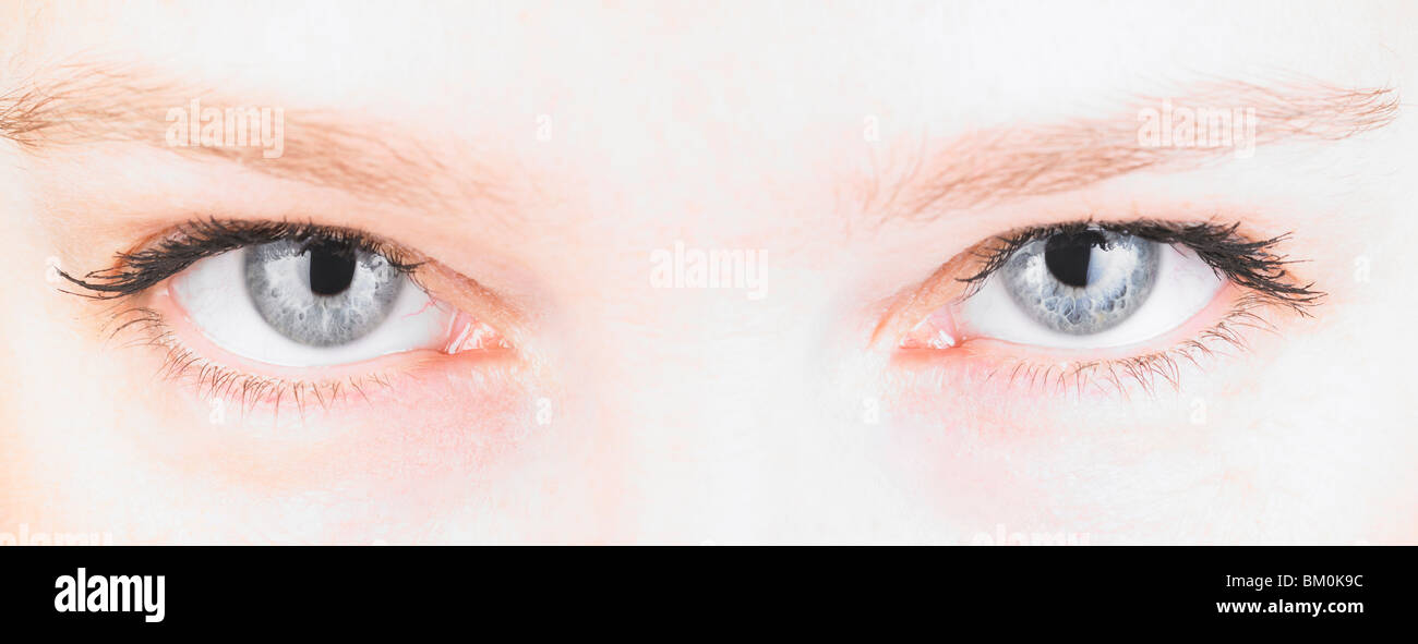 Close up of a woman's eyes Stock Photo