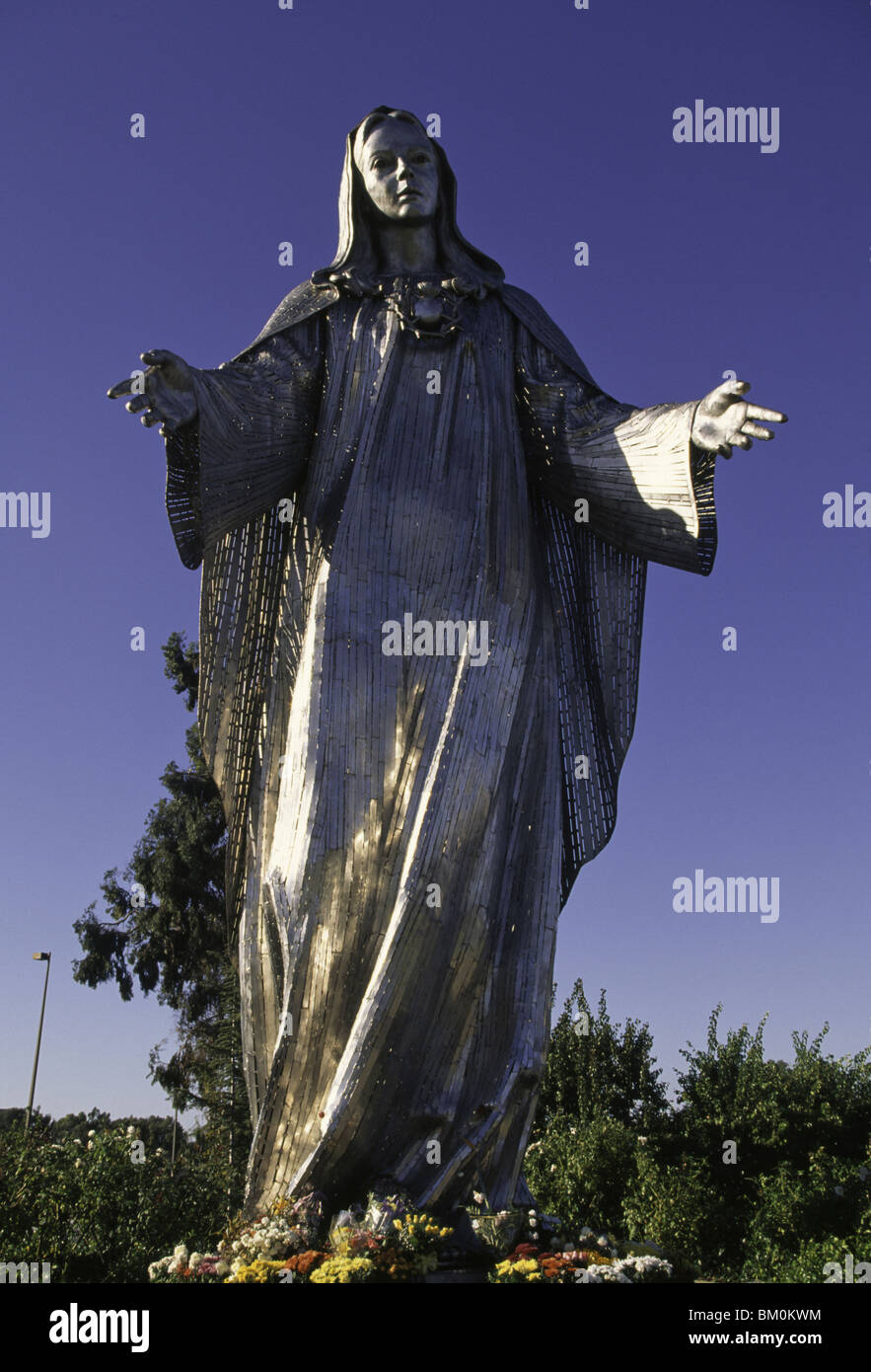 Virgin Mary statue in a church, Our Lady Of Peace Shrine, Santa Clara, California, USA Stock Photo