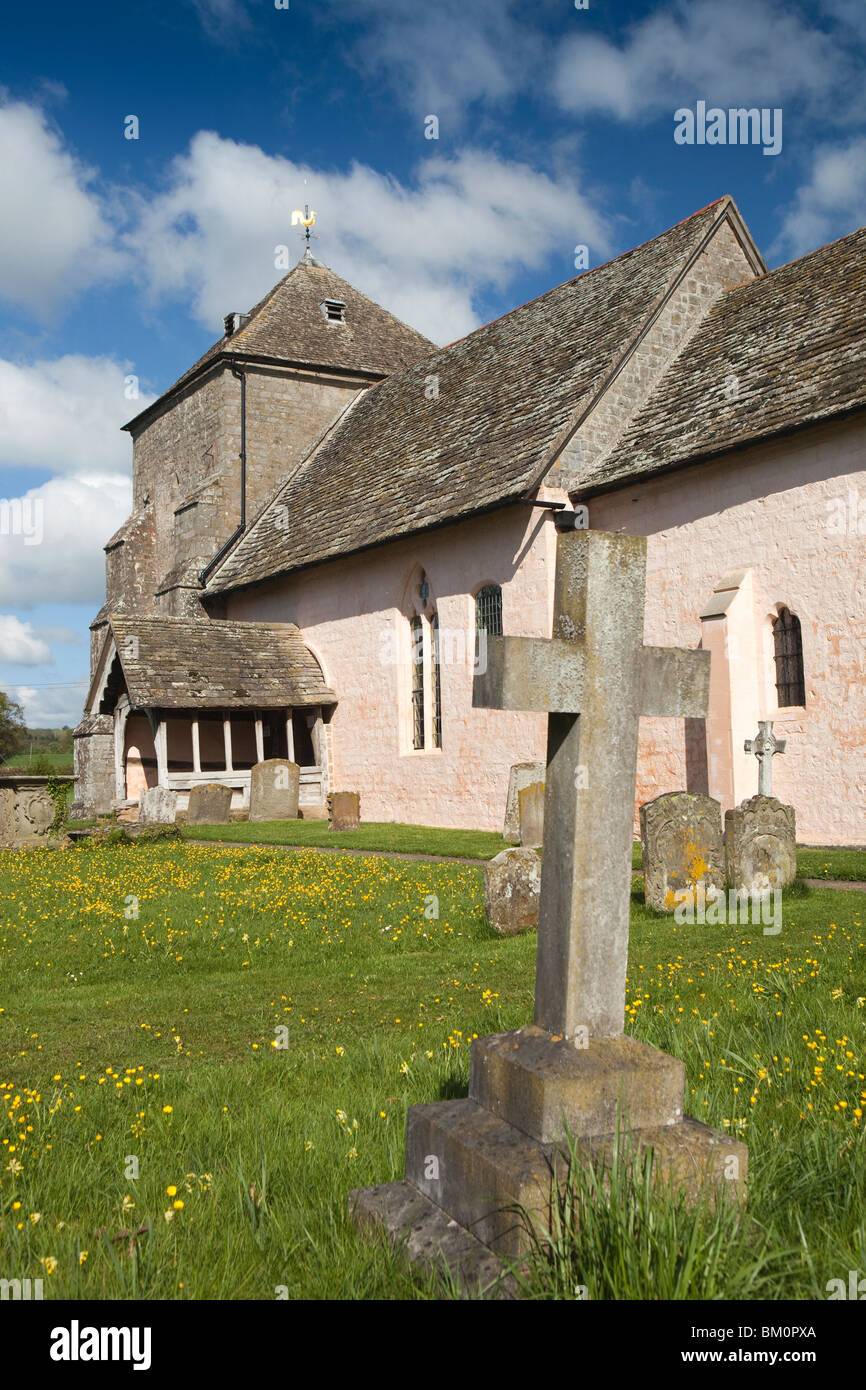 UK, England, Herefordshire, Kempley, St Mary’s ancient church, built around 1075 Stock Photo