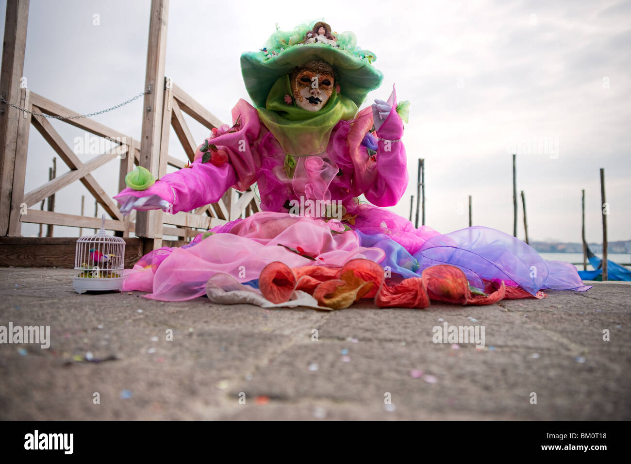 Carnival mask in Venice, Italy. Stock Photo