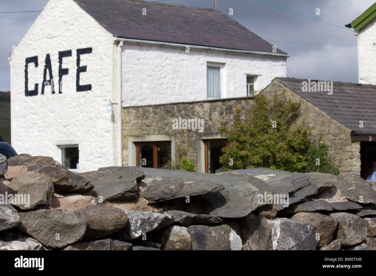Three Peaks Cafe, Horton-In-Ribblesdale Stock Photo