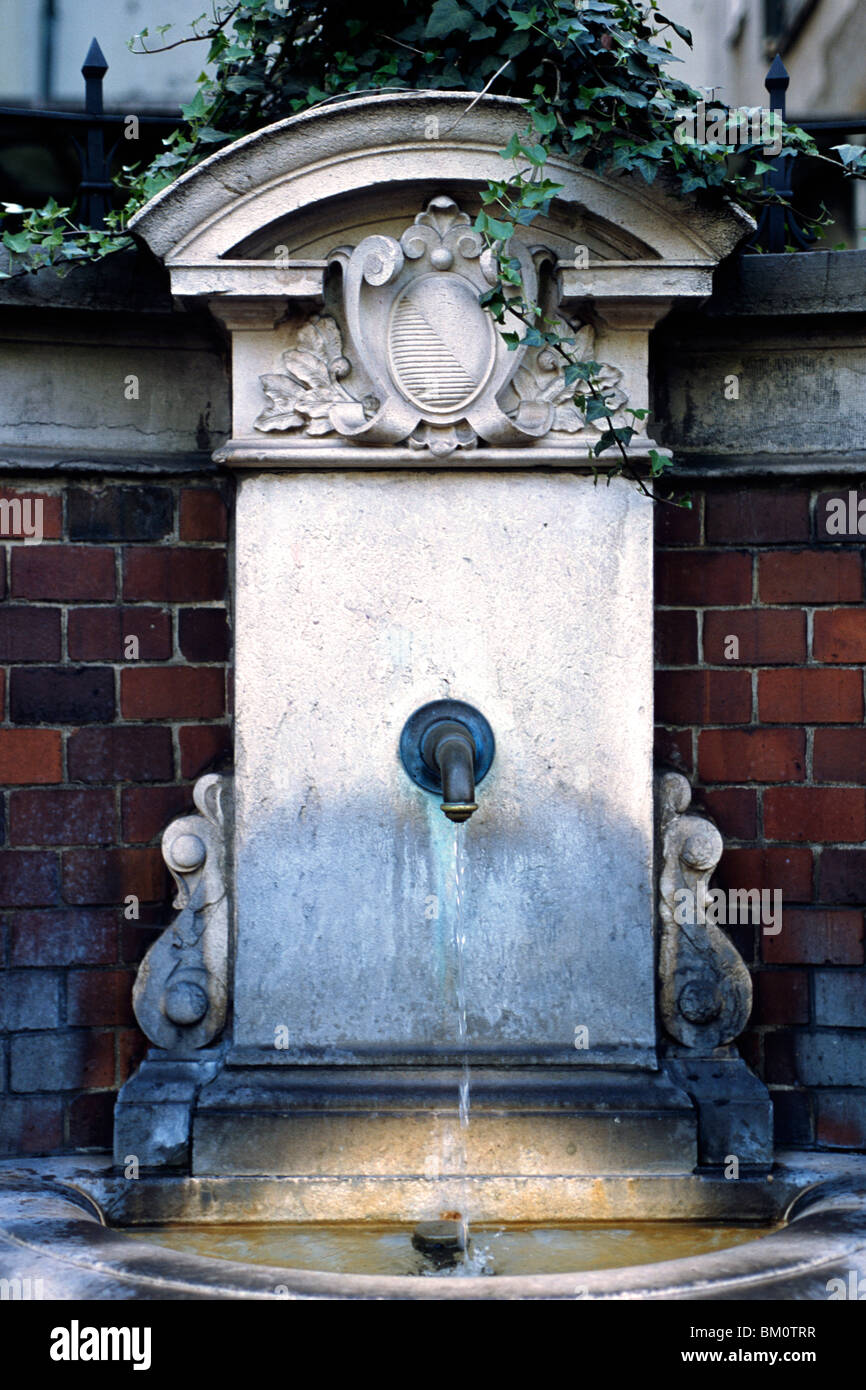 Public fountain, Zurich Stock Photo